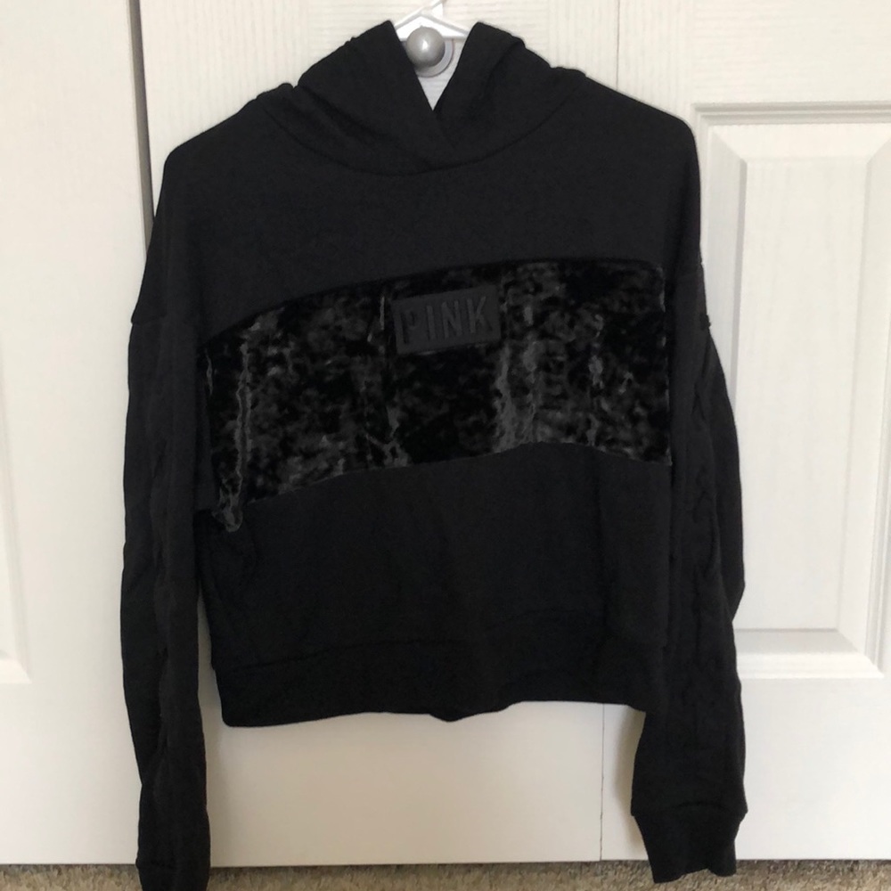 PINK cropped hoodie